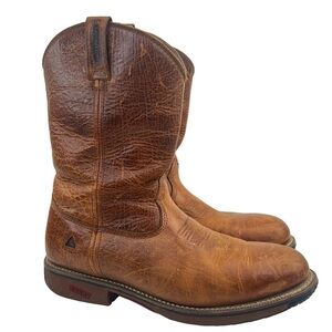 Rocky Men's 11" Waterproof Roper Brown Western Work Boots